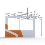 Ściana z oknem panelowym 3 m do namiotu DIGITENT z dowolnym nadrukiem 