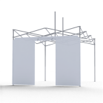 Ściana z drzwiami 3 m do namiotu DIGITENT bez nadruku