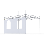 Ściana z dwoma oknami łukowymi 4,5 m do namiotu DIGITENT bez nadruku 