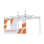 Ściana z dwoma oknami łukowymi 4,5 m do namiotu DIGITENT z dowolnym nadrukiem