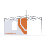 Ściana z oknem łukowym 4,5 m do namiotu DIGITENT z dowolnym nadrukiem