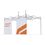 Ściana z drzwiami 4,5 m do namiotu DIGITENT z dowolnym nadrukiem