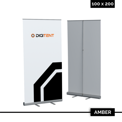 Rollup Amber 100 × 200 cm z nadrukiem cyfrowym