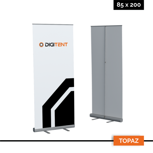 Rollup Topaz 85 × 200 cm z nadrukiem cyfrowym - wzmocniona kaseta
