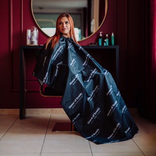 Peleryna fryzjerska z dowolnym nadrukiem