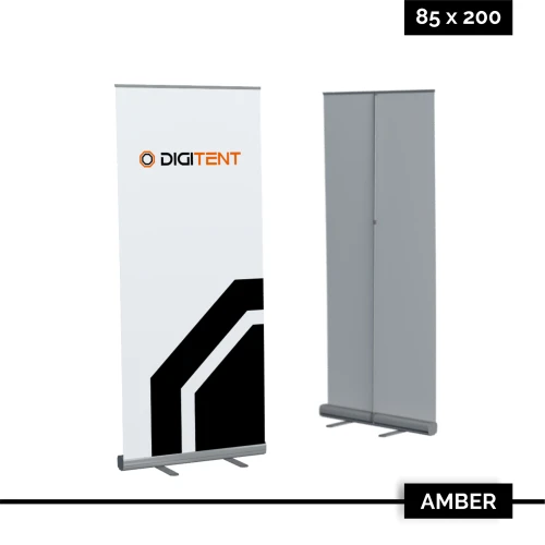 Rollup Amber 85 × 200 cm z nadrukiem cyfrowym