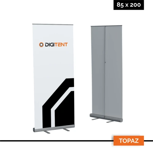 Rollup Topaz 85 × 200 cm z nadrukiem cyfrowym - wzmocniona kaseta