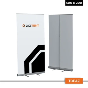 Rollup Topaz 100 × 200 cm z nadrukiem cyfrowym - wzmocniona kaseta