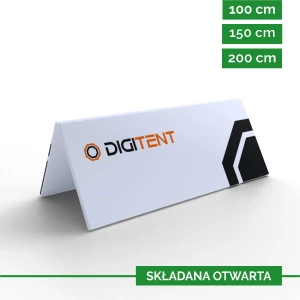 Banda reklamowa składana otwarta  z pełnym nadrukiem POLIESTER 