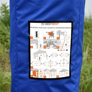 Namiot reklamowy 3×3 m DIGITENT Solid, 3 ściany z pełnym nadrukiem