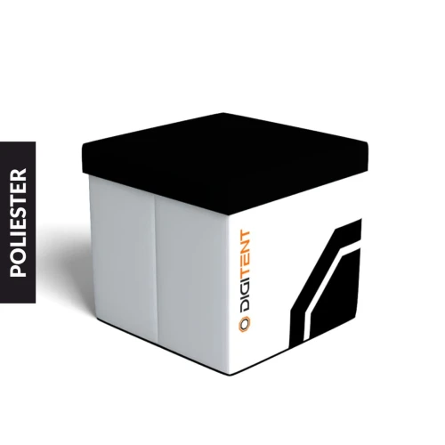 Kostka reklamowa Origami 50 cm z pełnym nadrukiem, Poliester