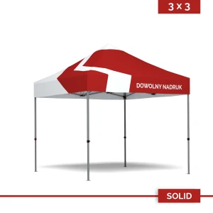 Namiot reklamowy 3×3 m DIGITENT Solid dach z pełnym nadrukiem 
