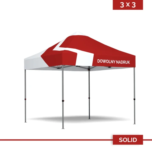 Namiot reklamowy 3×3 m DIGITENT Solid dach z pełnym nadrukiem