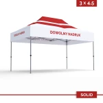 Namiot reklamowy 3×4,5 m DIGITENT Solid dach z pełnym nadrukiem   