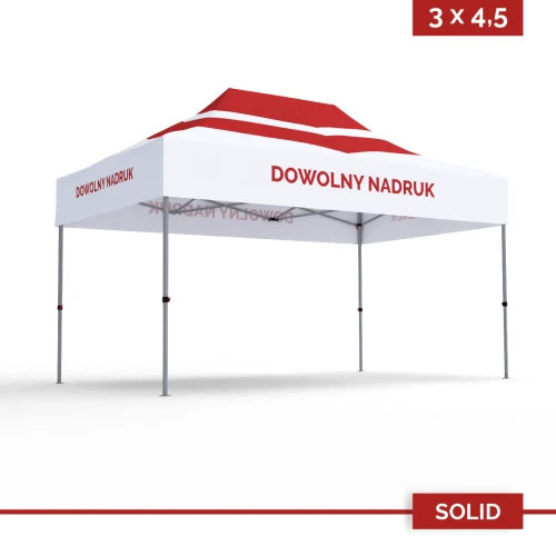 Namiot reklamowy 3×4,5 m DIGITENT Solid dach z pełnym nadrukiem