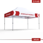 Namiot reklamowy 3×4,5 m DIGITENT Solid, falbany z pełnym nadrukiem, 20 kolorów tkanin