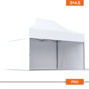 Namiot reklamowy 3×4,5 m DIGITENT Pro 3 ściany, bez nadruku, 20 kolorów tkanin