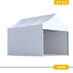 Namiot reklamowy 3×4,5 m DIGITENT Home, 3 ściany, bez nadruku, 20 kolorów tkanin
