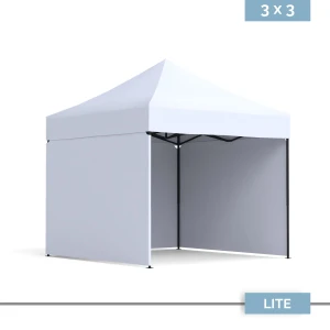 Namiot reklamowy DIGITENT Lite Plus 3×3 m, 3 ściany, 20 kolorów tkanin