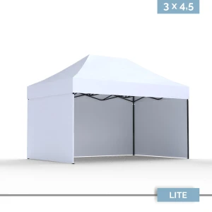 Namiot reklamowy DIGITENT Lite Plus 3×4,5 m, 3 ściany bez nadruku , 20 kolorów tkanin